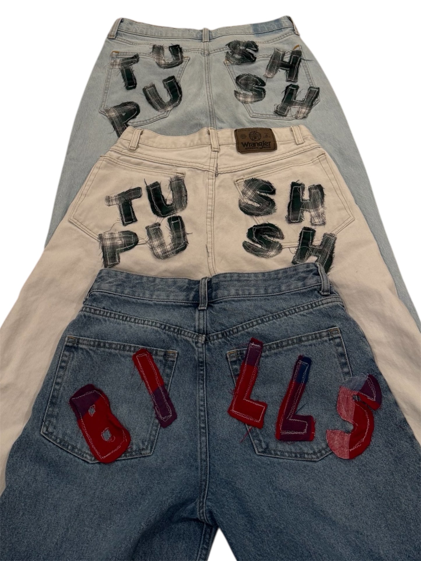 Custom Patchwork Jeans REQUEST ONLY!